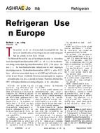 Refrigerant use in Europe