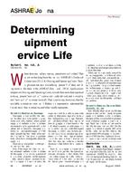 Determining Equipment Service Life