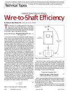Technical Topics: Wire-to-Shaft Efficiency: Variable Speed Electric Motors