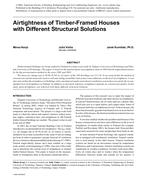 Airtightness of Timber-Framed Houses with Different Structural Solutions