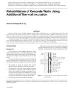 Rehabilitation of Concrete Walls Using Additional Thermal Insulation