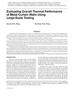 Evaluating Overall Thermal Performance of Metal Curtain Walls Using Large-Scale Testing