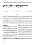 Saving Energy by Cleaning Reflective Thermoplastic Low-Slope Roofs