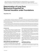 Determination of Long-Term Mechanical Properties for Thermal Insulation under Foundations