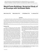 Wood-Frame Buildings: Numerical Study of an Envelope with Ventilated Walls