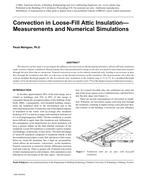 Convection in Loose-Fill Attic InsulationÃ¢Â€Â”Measurements and Numerical Simulations