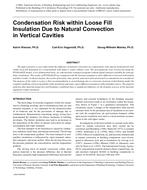 Condensation Risk within Loose Fill Insulation Due to Natural Convection in Vertical Cavities
