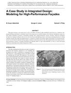 A Case Study in Integrated Design: Modeling for High-Performance FaÃƒÂ§ades