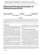 Reducing the Energy Consumption of Existing Houses by 40%