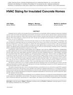 HVAC Sizing for Insulated Concrete Homes