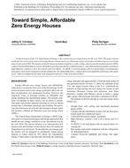 Toward Simple, Affordable Zero Energy Houses
