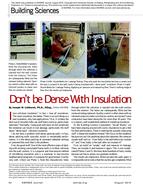 Building Sciences: Don't be Dense With Insulation