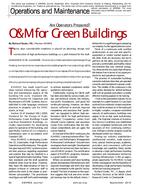 Operations and Maintenance: O&M for Green Buildings: Are Operations Prepared?