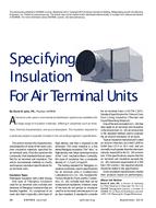 Specifying Insulation for Air Terminal Units