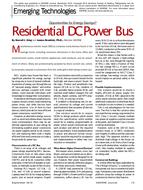 Emerging Technologies: Resiental DC Power Bus