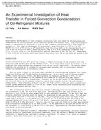 2877 (RP-221) — An Experimental Investigation of Heat Transfer in Forced Convection Condensation of Oil-Refrigerant Mixtures