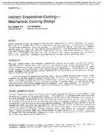 CH-85-07-1 — Indirect Evaporative CoolingÃ¢Â€Â”Mechanical Cooling Design