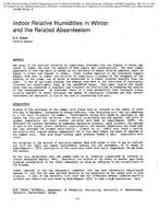 CH-85-13-3 (RP-397) — Indoor Relative Humidities in Winter and the Related Absenteeism