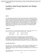 CH-85-18-2 — Ice-Maker Heat Pumps Operation and Design