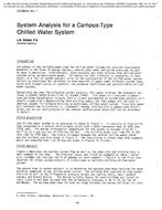 CH-85-04-1 — System Analysis for a Campus-Type Chilled Water System