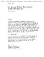 CH-85-01-2 — Ice Storage System Optimization and Control Strategies
