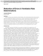 AB-10-C007 — Reduction of Errors in Ventilation Rate Determinations
