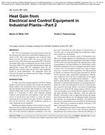 AB-10-025 (RP-1395) — Heat Gain from Electrical and Control Equipment in Industrial PlantsÃ¢Â€Â”Part 2
