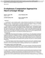 AB-10-C015 — Evolutionary Computation Approach to Heat Exchanger Design