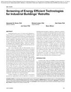 AB-10-005 — Screening of Energy Efficient Technologies for Industrial BuildingsÃ¢Â€Â™ Retrofits