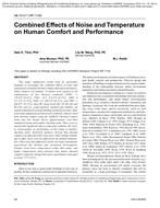 AB-10-017 (RP-1128) — Combined Effects of Noise and Temperature on Human Comfort and Performance