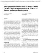 AB-10-006 — An Experimental Evaluation of HVAC-Grade Carbon Dioxide SensorsÃ¢Â€Â”Part 4: Effects of Ageing on Sensor Performance