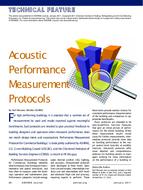 Acoustic Performance Measurement Protocols
