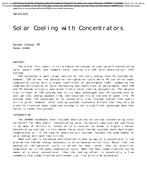 AB-10-C024 — Solar Cooling with Concentrators