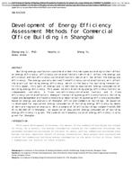 AB-10-C029 — Development of Energy Efficiency Assessment Methods for Commercial Office Building in Shanghai