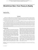 Buildings XI Conference — Wind-Driven Rain: From Theory to Reality