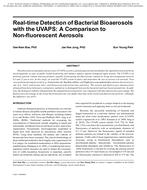 Real-time Detection of Bacterial Bioaerosols with the UVAPS: A Comparison to Non-fluorescent Aerosols