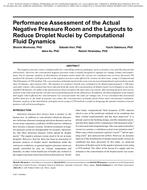 Performance Assessment of the Actual Negative Pressure Room and the Layouts to Reduce Droplet Nuclei by Computational Fluid Dynamics