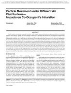 Particle Movement under Different Air DistributionsÃ¢Â€Â”Impacts on Co-OccupantÃ¢Â€Â™s Inhalation