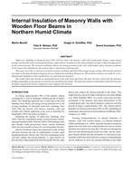 Buildings XI Conference — Internal Insulation of Masonry Walls with Wooden Floor Beams in Northern Humid Climate