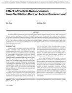Effect of Particle Resuspension from Ventilation Duct on Indoor Environment