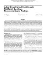 Buildings XI Conference — Indoor Hygrothermal Conditions in Multifamily DwellingsÃ¢Â€Â”Measurements and Analysis