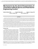 Mechanisms for the Aerial Dissemination of Clostridium difficile Spores and Potential for Engineering Control