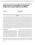 Wind Tunnel Test of Indoor Air Pollutant Dispersion around High-rise Building