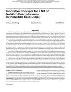 Buildings XI Conference — Innovative Concepts for a Set of Net-Zero Energy Houses in the Middle East (Dubai)