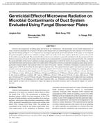 Germicidal Effect of Microwave Radiation on Microbial Contaminants of Duct System Evaluated Using Fungal Biosensor Plates