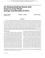 Buildings XI Conference — Air Sealing Existing Homes with Foam-in-a-Can Rivals Energy Cost Benefits of CFLs