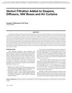 Venturi Filtration Added to Gaspers, Diffusers, VAV Boxes and Air Curtains