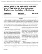 A Field Study of the Air Change Effectiveness of Overhead Air Distribution and Displacement Ventilation in Healthcare