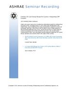 Seminar 29 — Low Energy Design for Casinos:  Integrating CHP Systems