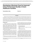Developing a Business Case for Improved Indoor Environment Quality in Green Healthcare Facilities